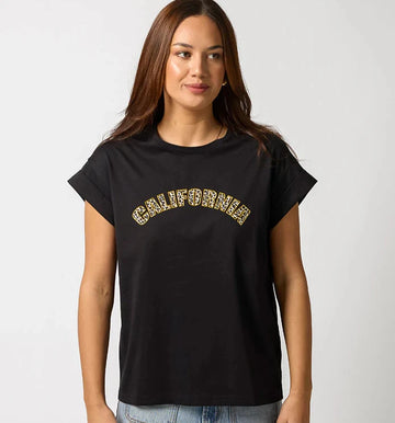 Stella and Gemma california black tee