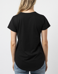 Stella + Gemma  Tee - Leopard Star | Black