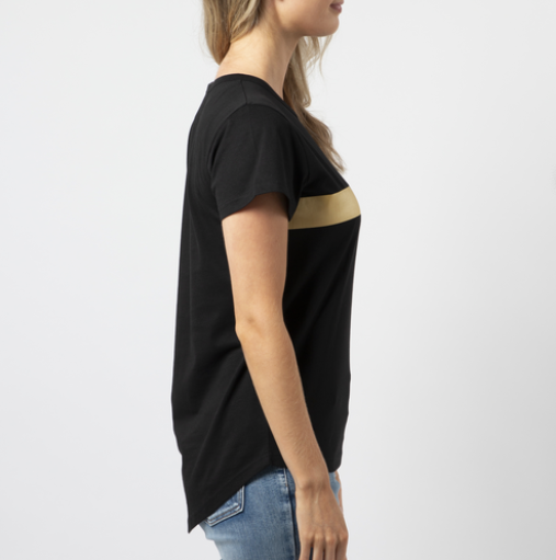 Stella + Gemma  Tee - Leopard Star | Black