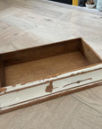 Wooden Tray - Rustic with White