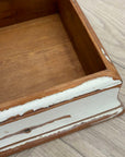 Wooden Tray - Rustic with White