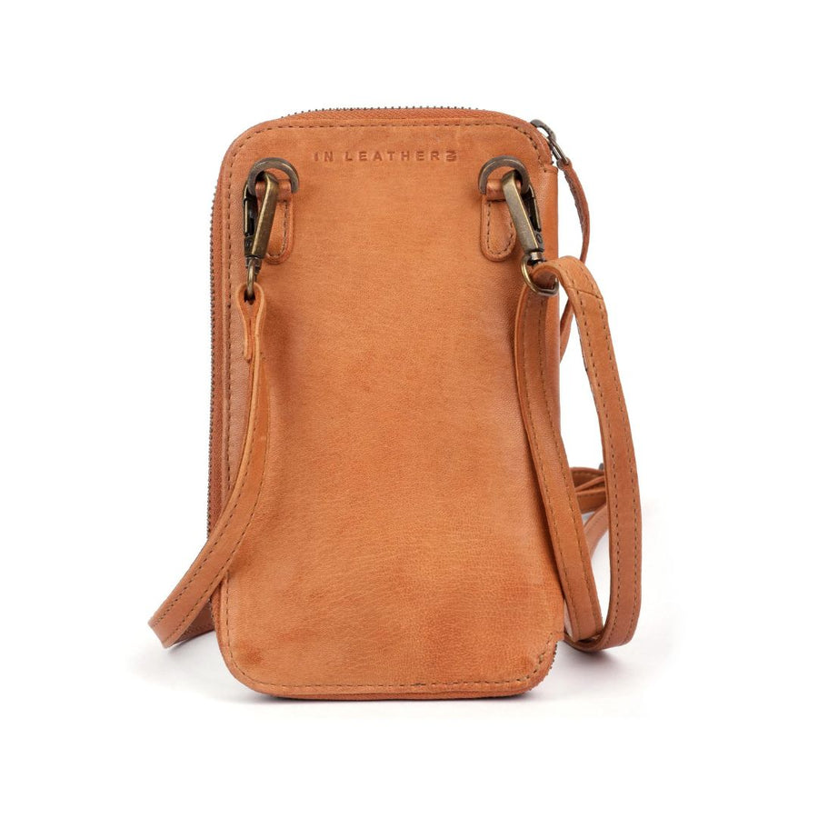 Leather Bag - Taint Mobile + Crossbody Bag | Camel