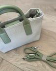 Textured Fabric Handbag - Pistachio