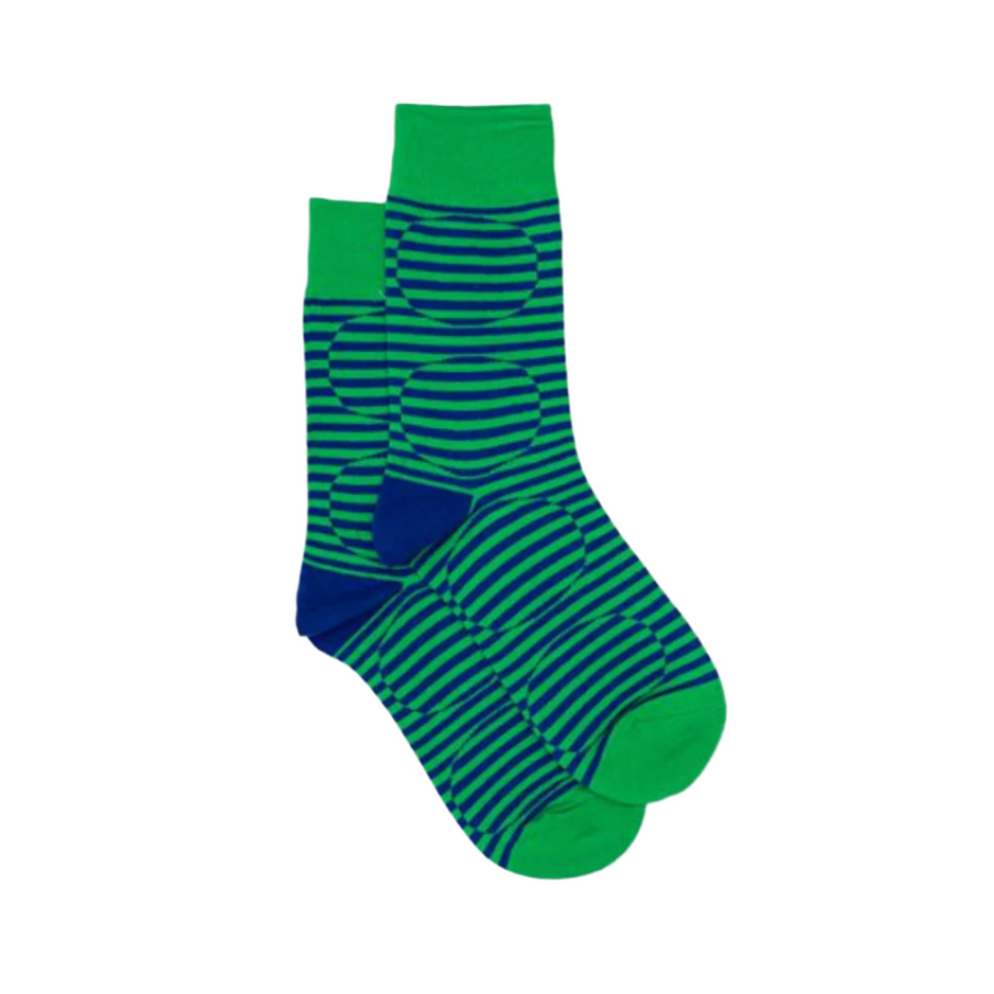 Socks - Circles | Green + Blue by antler