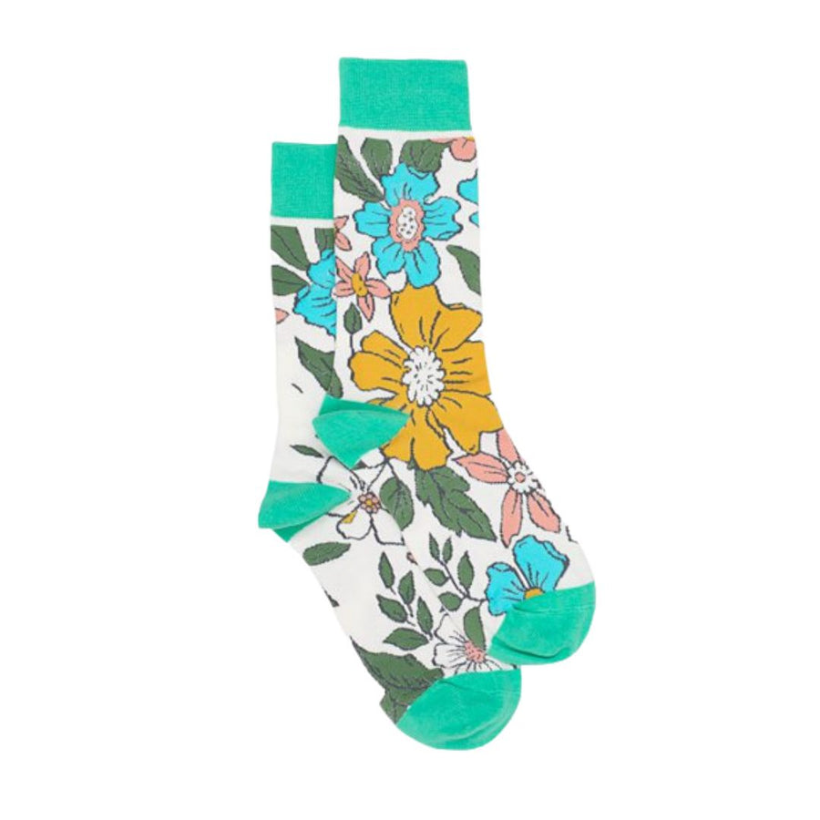 Flower Market Sock - Green