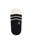 No Show Sock - Black with White Bow by Antler