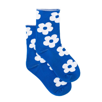 Socks - Blue with white daisies by Antler