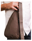 Boyd Nylon Sling Bag - Chocolate