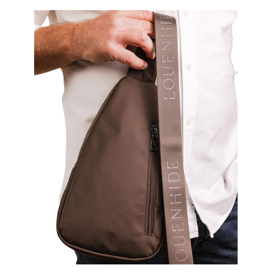 Boyd Nylon Sling Bag - Chocolate