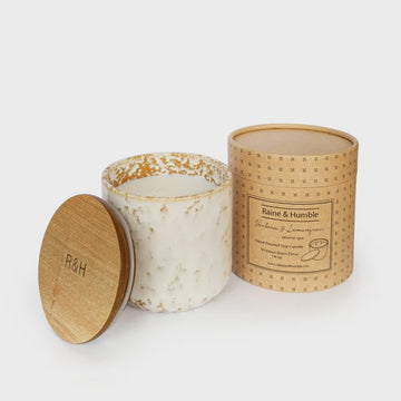 Verbena and Lemongrass Candle in canister by Raine & Humble