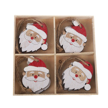 Christmas - Wooden Box Set (8) | Santa