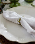 Christmas Decoration - Antler Napkin Ring | Silver