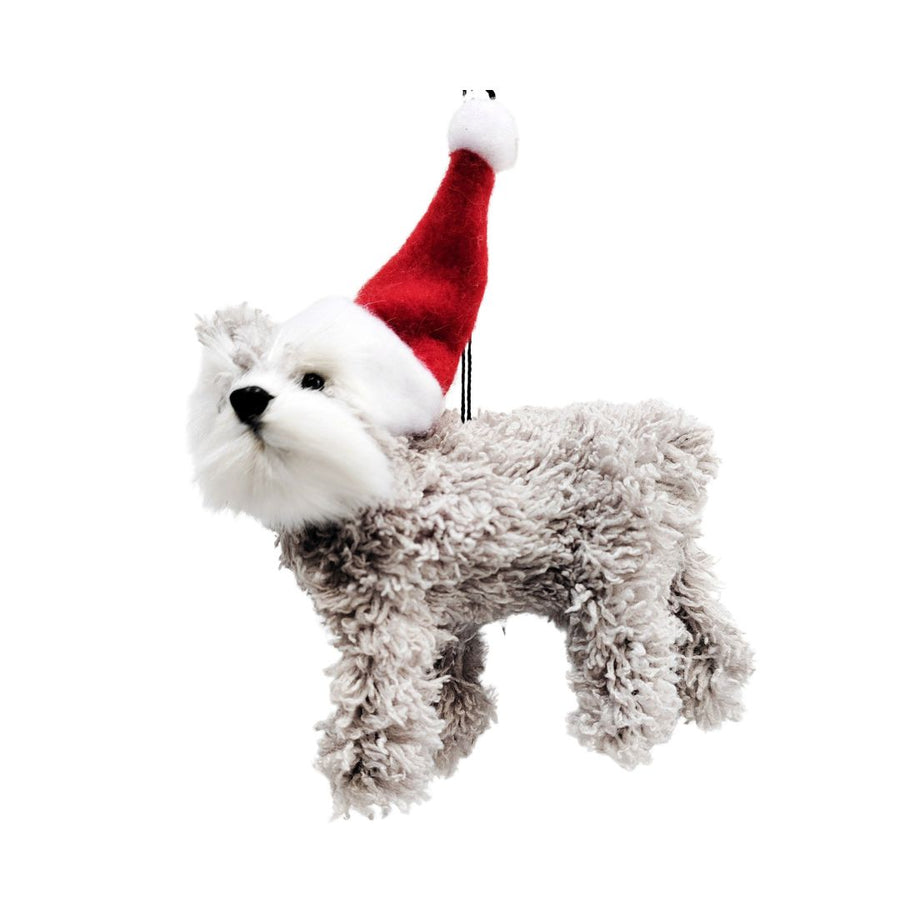 Christmas - Schnauzer with Hat - Hanging