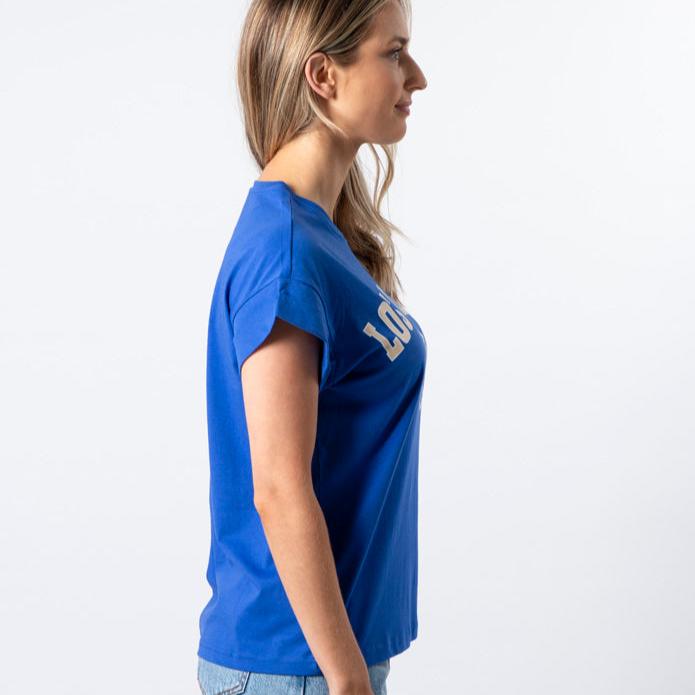 Stella + Gemma Cuff Tee - Los Angeles | Sapphire