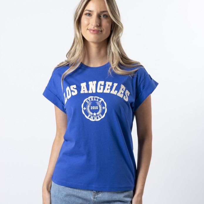 Stella + Gemma Cuff Tee - Los Angeles | Sapphire