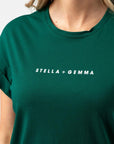 cuff tee pine by stella and gemma