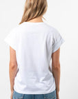 S+G T Shirt cuff sleeve White embroidered