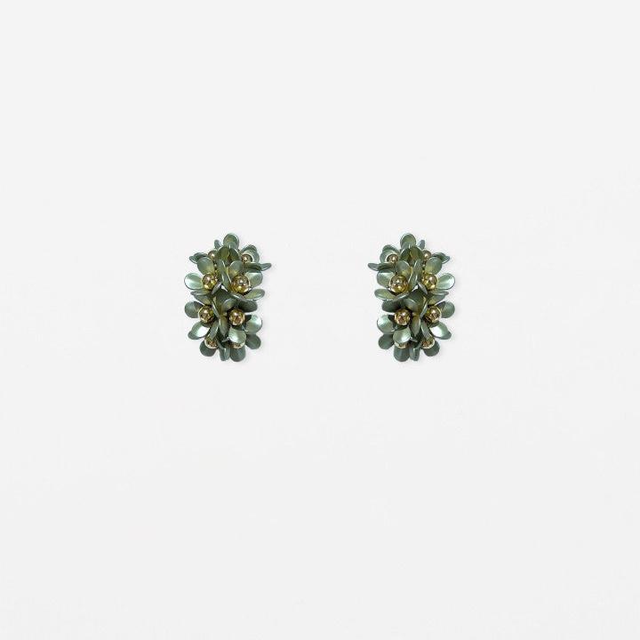 S + G Earrings - Mini Flower Clusters