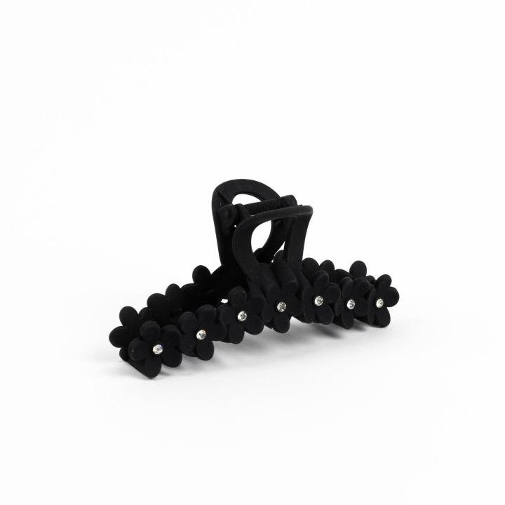 S + G Hair Claw Grip - Flowers | Matt Black