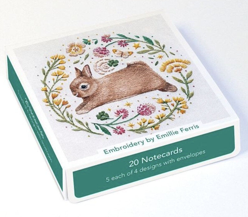 Notecards - Embroidery by Emillie Ferris (20 Pack)