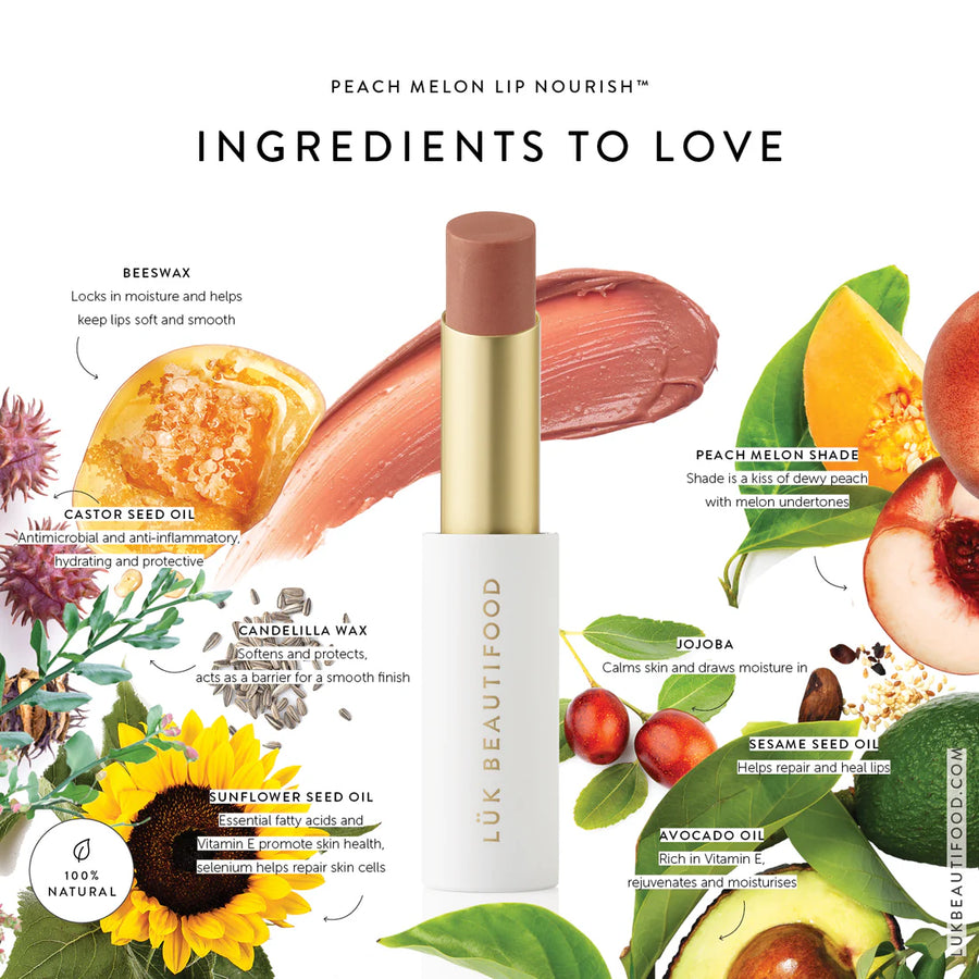 Luk Beautifood Lip Nourish - Peach Melon