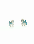 Sterling Silver Enamel  Earrings - Assorted