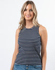 S+G Rachel Tank - Navy + White stella and gemma