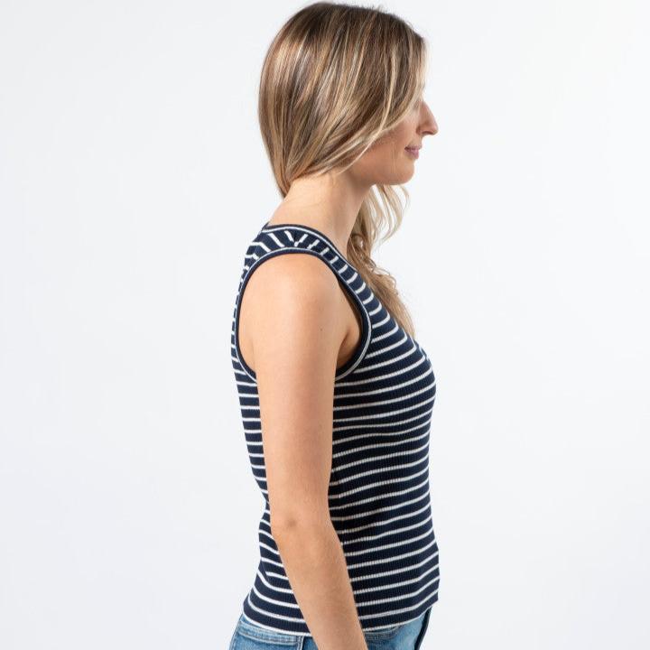 S+G Rachel Tank - Navy + White stella and gemma