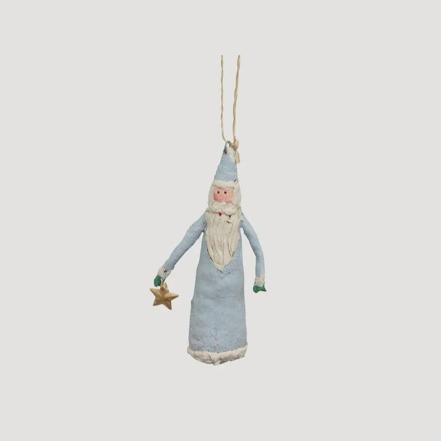 Christmas Decoration - Blue Santa with Star