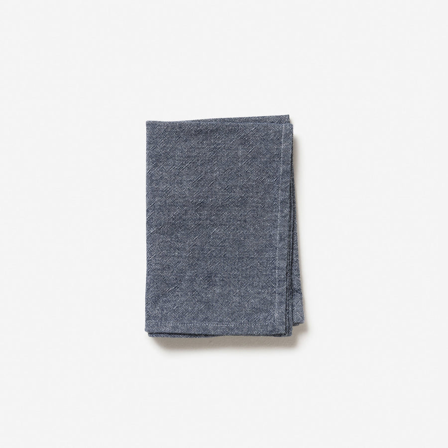 Washed cotton tea towel - Navy by Citta