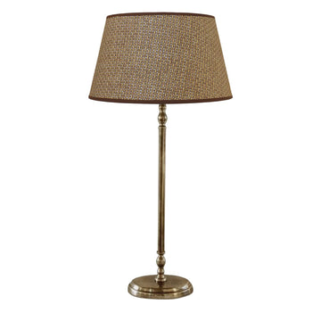 Tall Lyon Oval Lamp Base  with Shade - 41cm