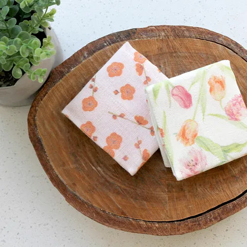 Nawrap Floral Face Cloth - Tulip