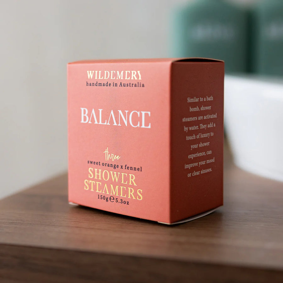 Wild Emery Shower Steamers - Balance | 3 Pack