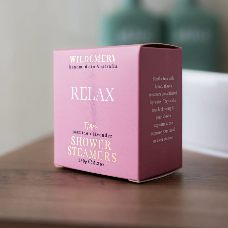 Wild Emery Shower Steamers - Relax | 3 Pack