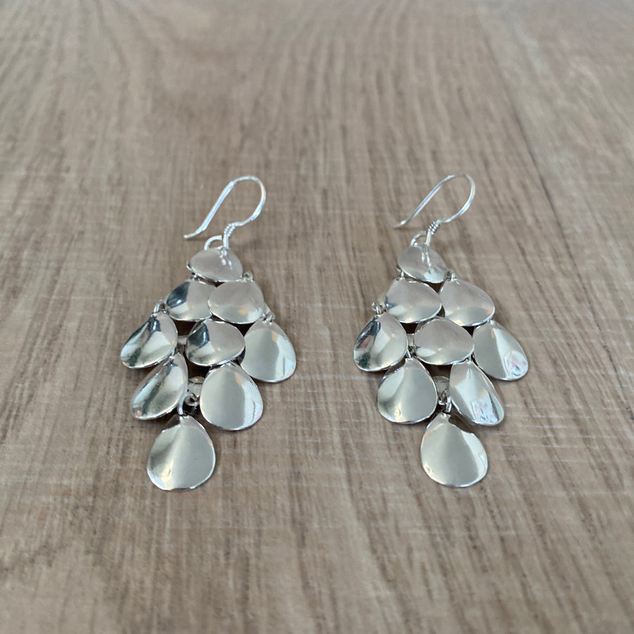 Sterling Silver Chandelier Earrings 