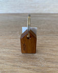 Rimu House Keyring - Natural