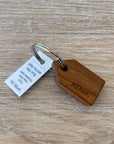 Rimu House Keyring - Natural