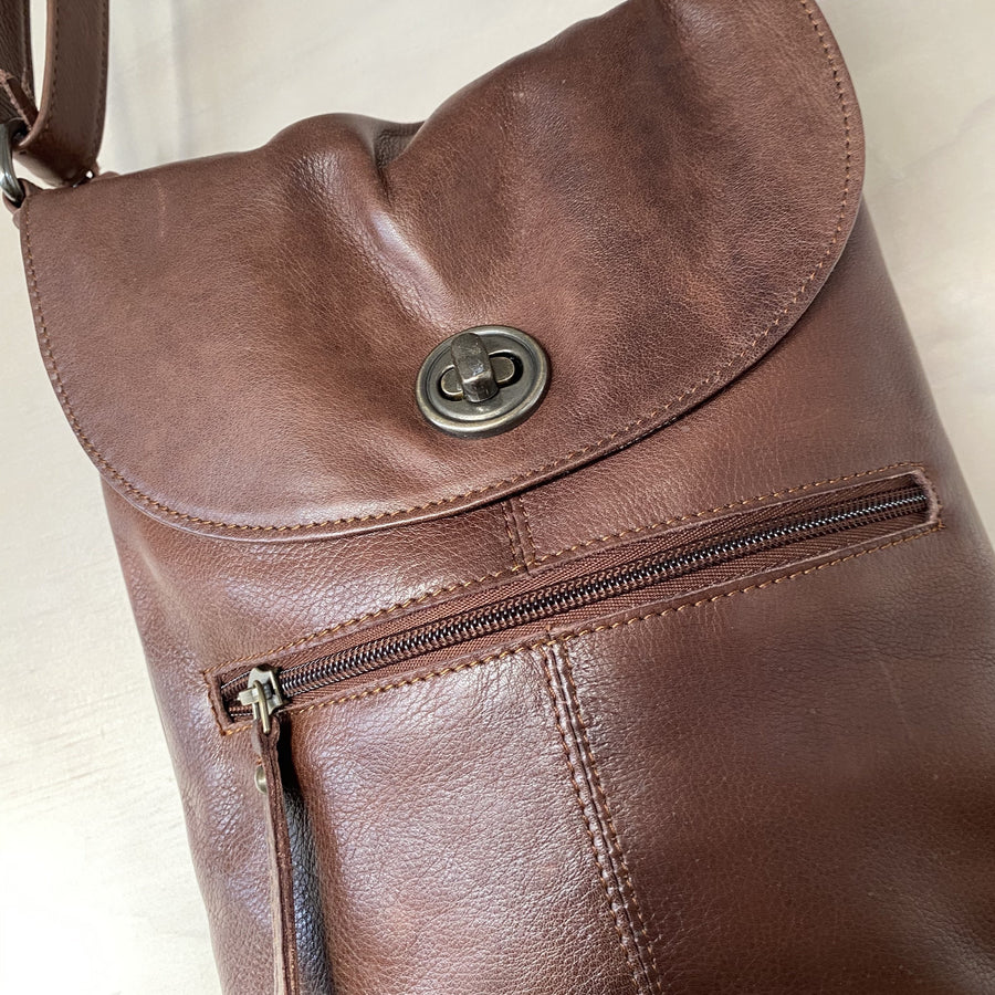 leather bag tayla brown