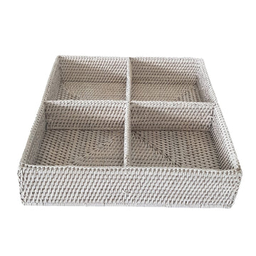 Rattan organiser Le Monde | Shelf Home and Gifts