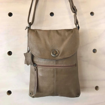 Leather Bag - Tayla Mushroom