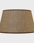 Tapered Drum Lampshade - Ivory and Linseed 41cm